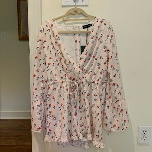 PrettyLittleThing floral romper